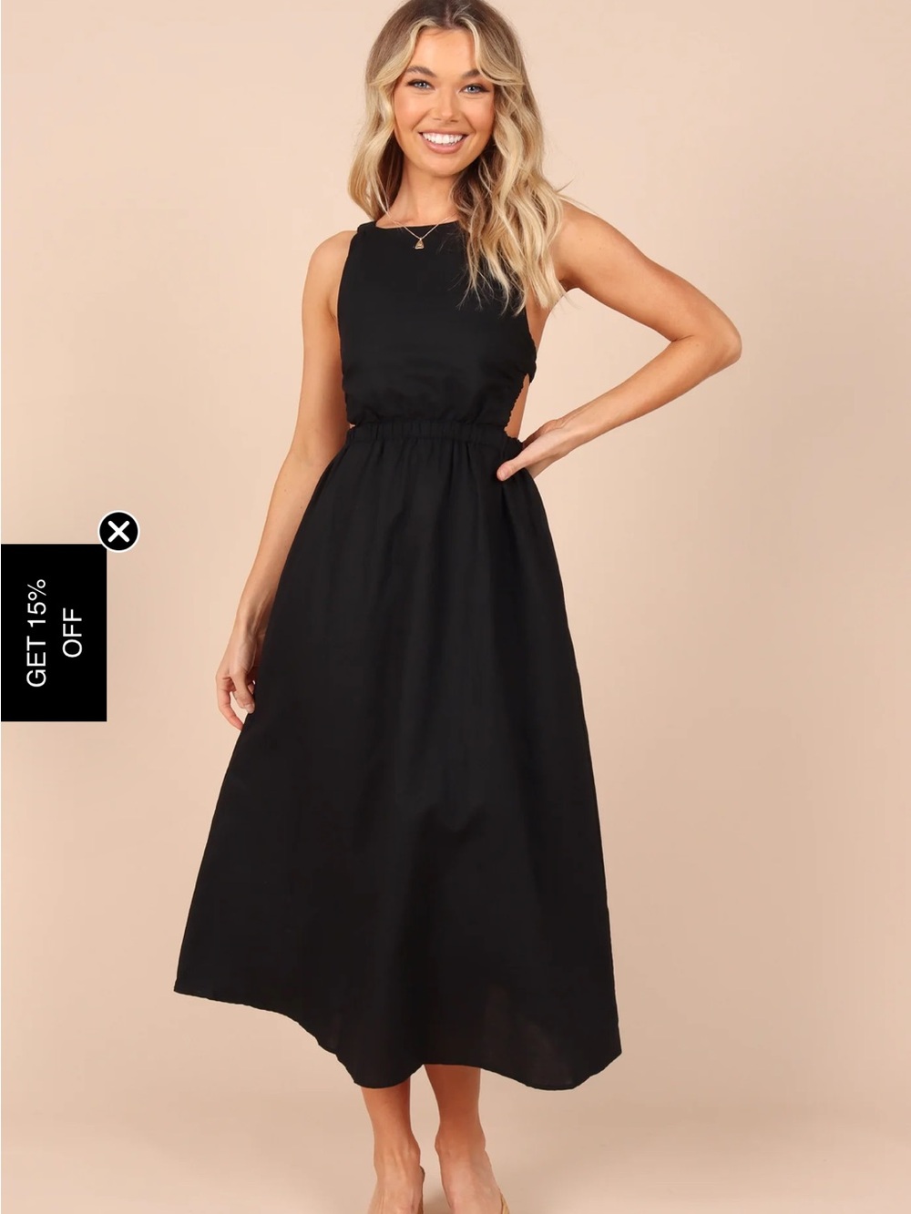 Women's Petal + Pup Aubrey Cutout Midi dress